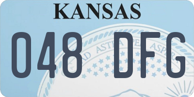KS license plate 048DFG