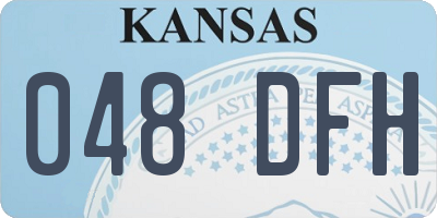 KS license plate 048DFH