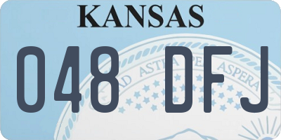 KS license plate 048DFJ