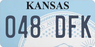 KS license plate 048DFK