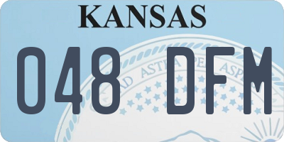 KS license plate 048DFM
