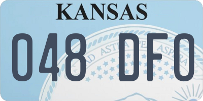 KS license plate 048DFO