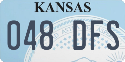 KS license plate 048DFS