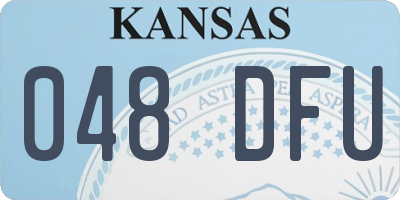 KS license plate 048DFU