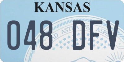 KS license plate 048DFV