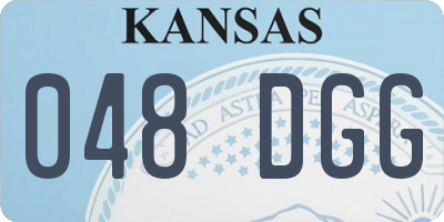 KS license plate 048DGG