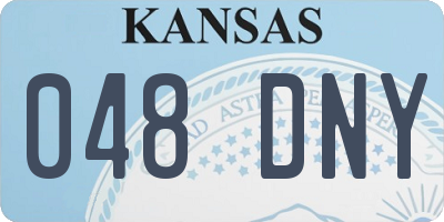 KS license plate 048DNY