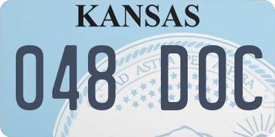 KS license plate 048DOC