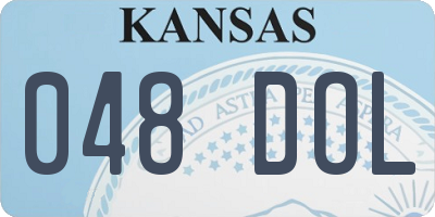 KS license plate 048DOL