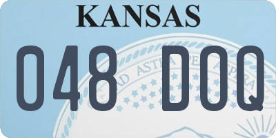 KS license plate 048DOQ