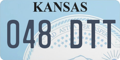 KS license plate 048DTT