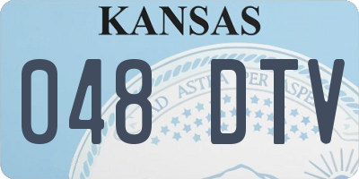 KS license plate 048DTV