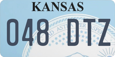 KS license plate 048DTZ
