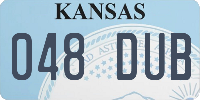 KS license plate 048DUB