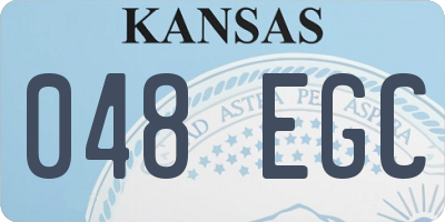 KS license plate 048EGC