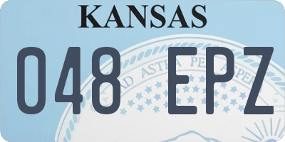 KS license plate 048EPZ