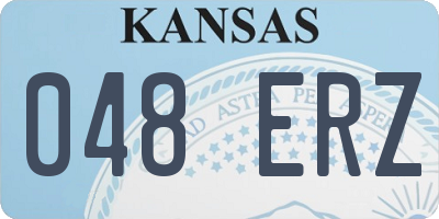 KS license plate 048ERZ