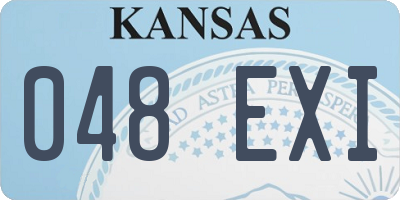 KS license plate 048EXI