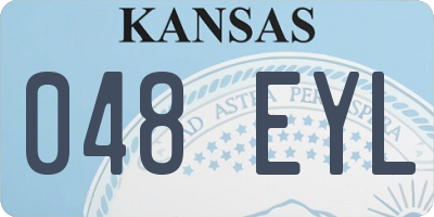 KS license plate 048EYL