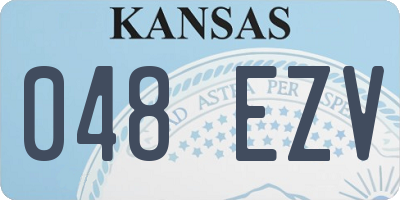 KS license plate 048EZV