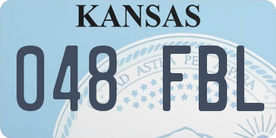 KS license plate 048FBL