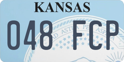 KS license plate 048FCP