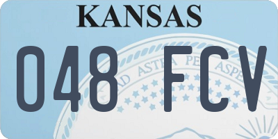 KS license plate 048FCV