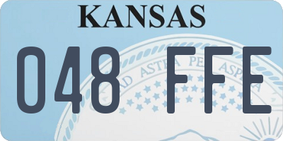 KS license plate 048FFE