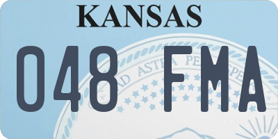 KS license plate 048FMA
