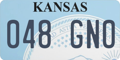 KS license plate 048GNO