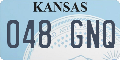 KS license plate 048GNQ