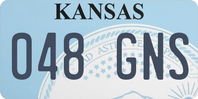 KS license plate 048GNS