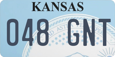 KS license plate 048GNT