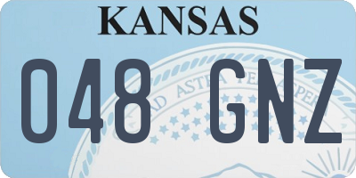 KS license plate 048GNZ
