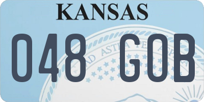 KS license plate 048GOB