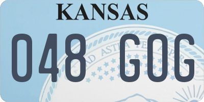 KS license plate 048GOG