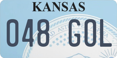 KS license plate 048GOL