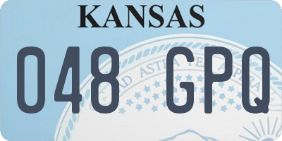 KS license plate 048GPQ