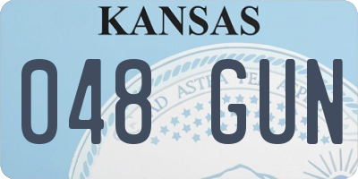 KS license plate 048GUN