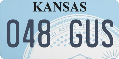 KS license plate 048GUS
