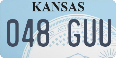 KS license plate 048GUU