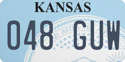KS license plate 048GUW