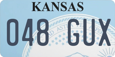 KS license plate 048GUX