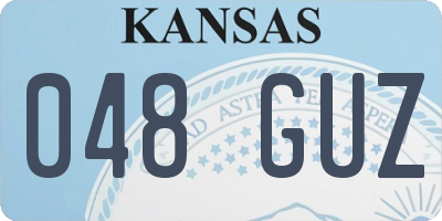 KS license plate 048GUZ