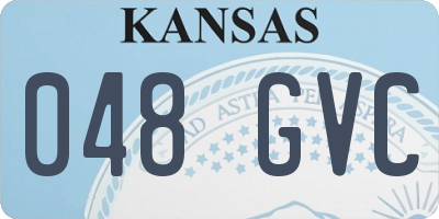 KS license plate 048GVC