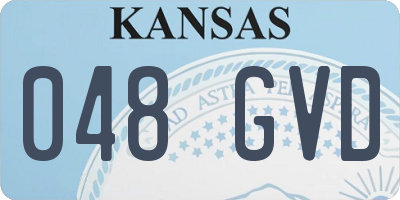 KS license plate 048GVD