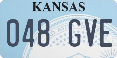 KS license plate 048GVE