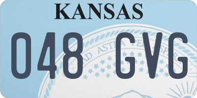 KS license plate 048GVG