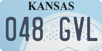 KS license plate 048GVL