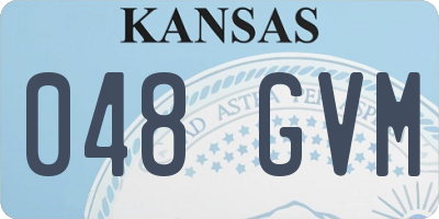 KS license plate 048GVM